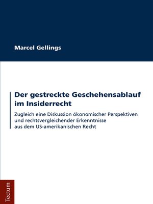 cover image of Der gestreckte Geschehensablauf im Insiderrecht